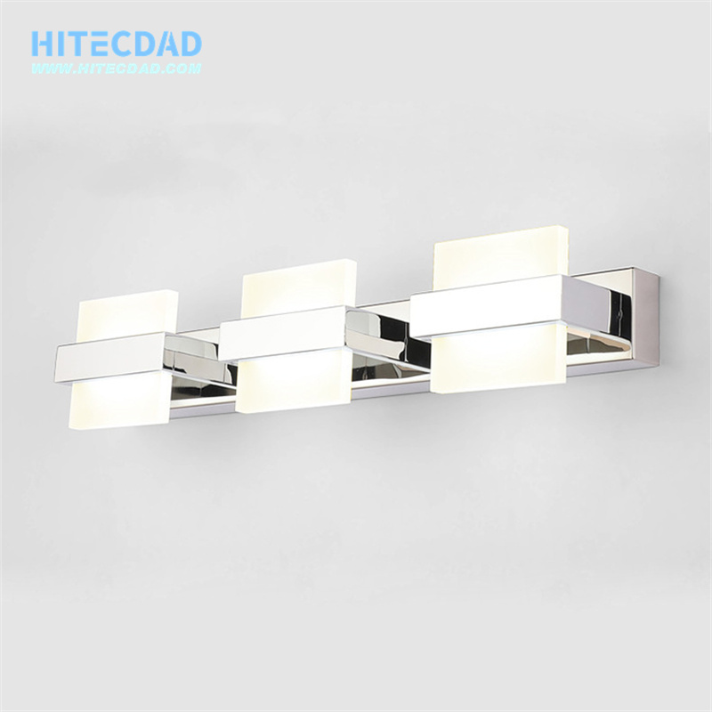 Lumină modernă pentru baie, oglindă cu LED rezistentă la apă