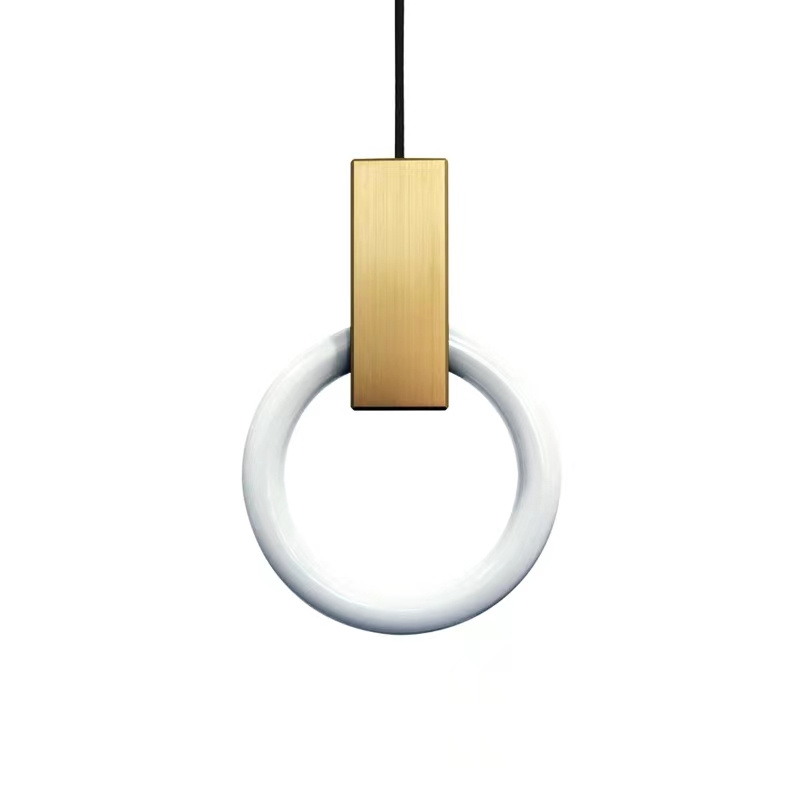 Modernong LED Halo Chandelier Ring Pendant Light Indoor Hanging Lamp