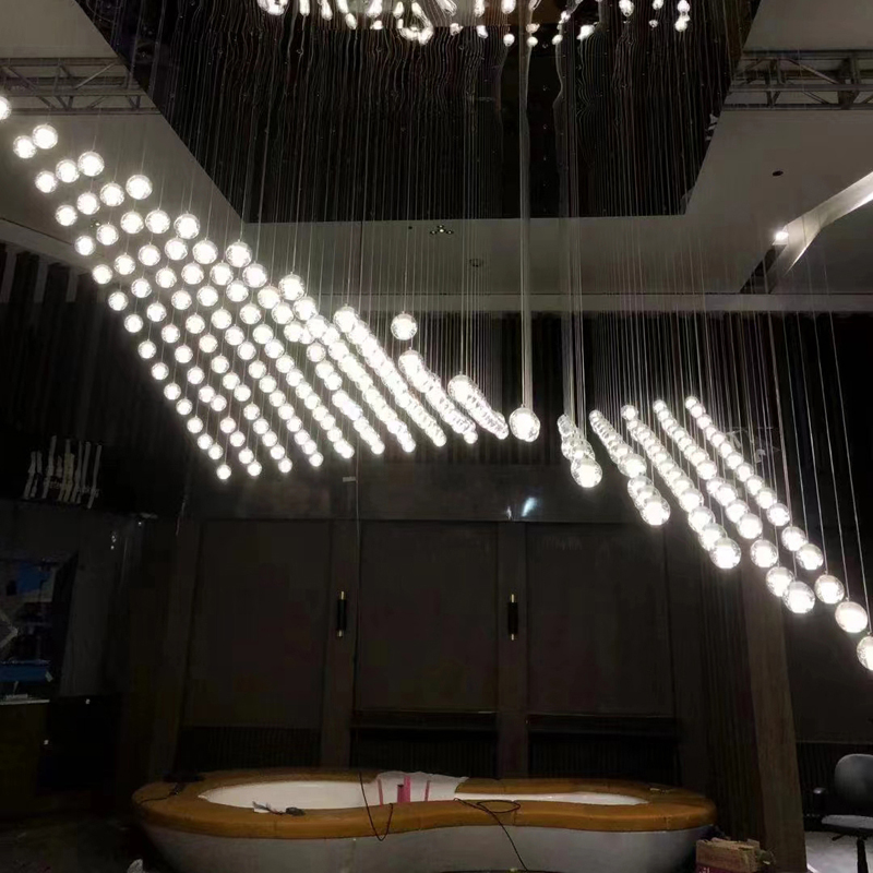 Un proiect hotelier urgent în Hongkong-X candelabru cu bile de cristal