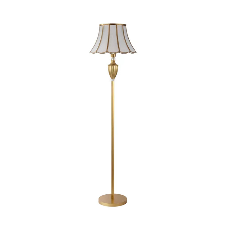 I-HITECDAD Traditional Floor Lamp, Classic Standing Lamp Brass Vintage Tall Pole Lamp for Living Room Bedroom Office Rustic Upright Floor Light
