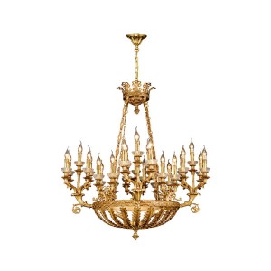 Wholesale Discount Chandlier Lighting Modern Chandelier - HITECDAD Napoleon Empire Style Large Copper French Chandelier – Hitecdad