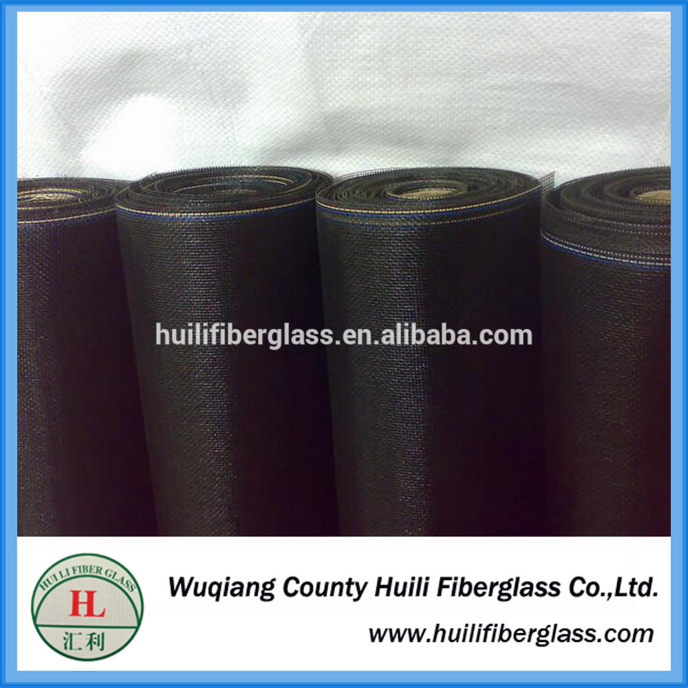1.2 * 25m/roll 1.2 * 20m/roll grey fibreglass black moquito net for Nigeria windows