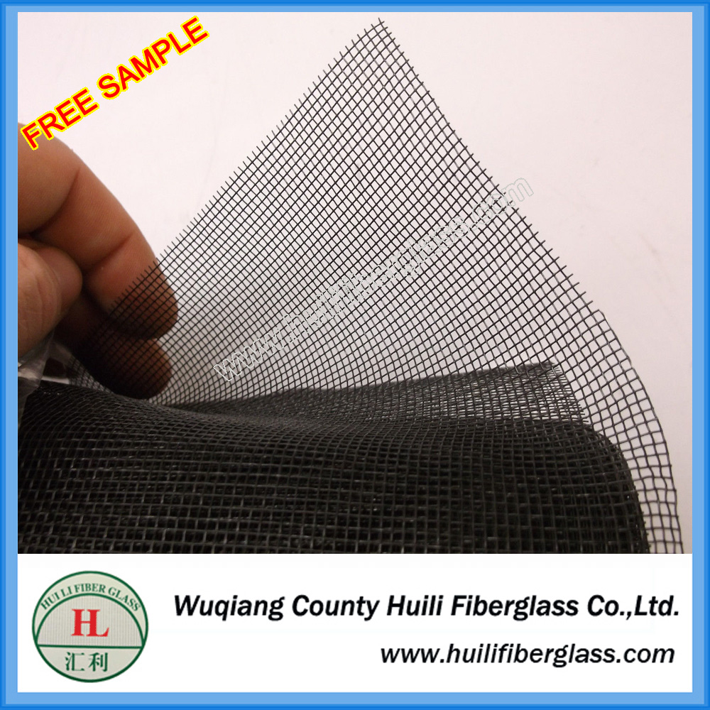 18*14 mesh black color pet proof insect screen material