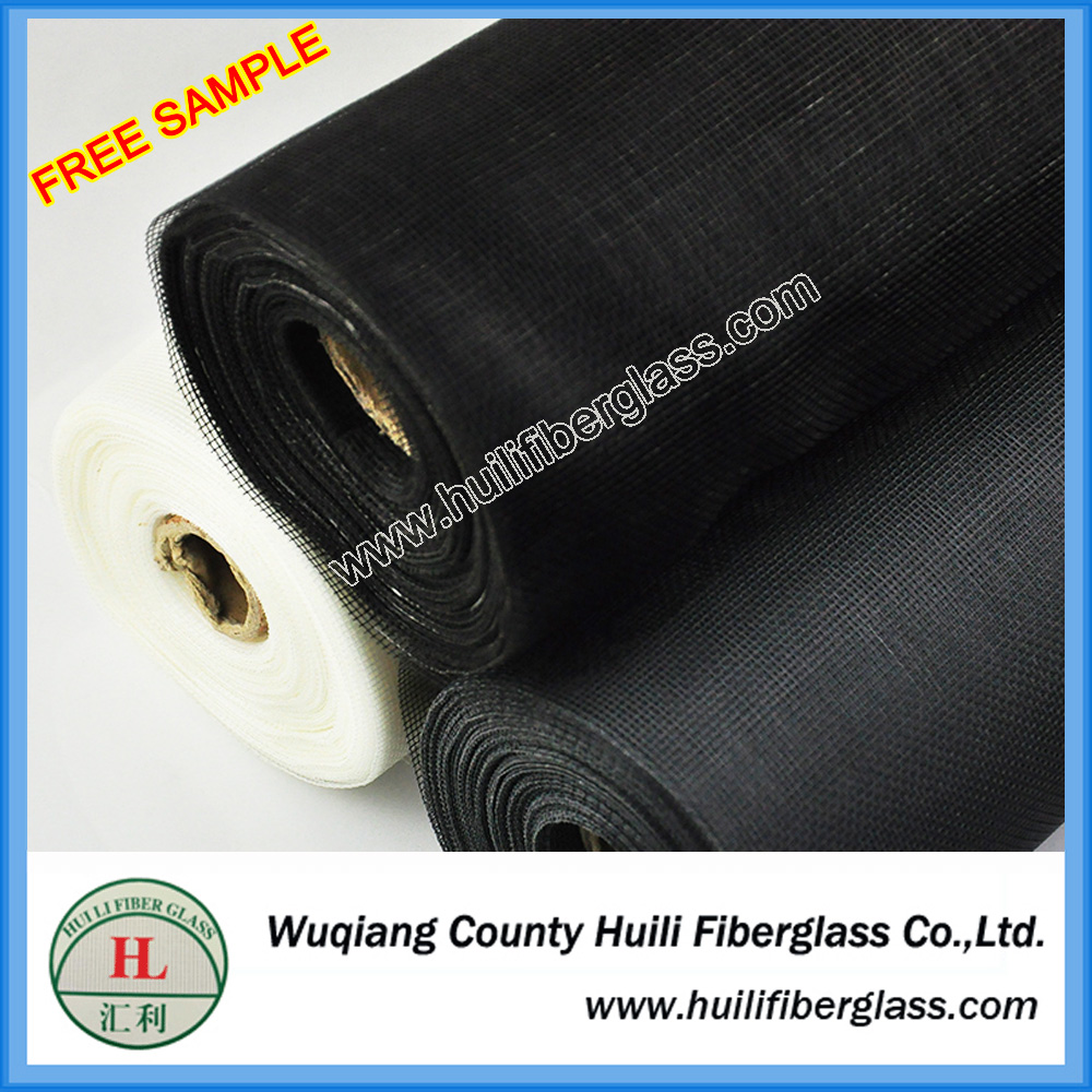 Factory directly Heat Resistant Fiberglass Fabric - 18×14 mesh Vinyl coated flexible fiberglass insect screening for porch and patio – Huili fiberglass