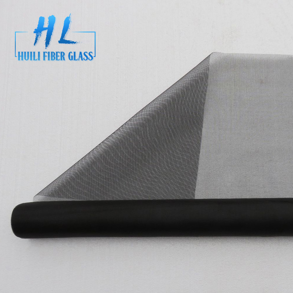 18×16 Black PVC Coated Fiberglass Fly Screen Mesh