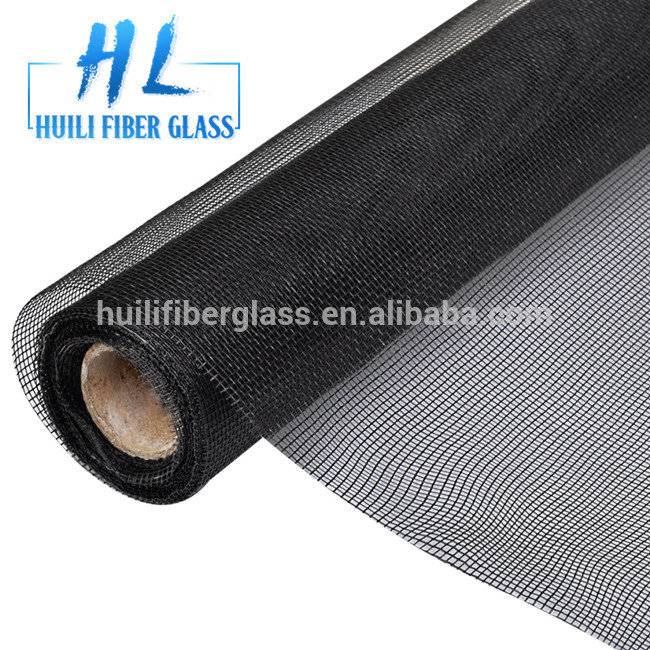 2018 Huili 18*16 black grey and white window insect fiberglass screen/fiberglass screening