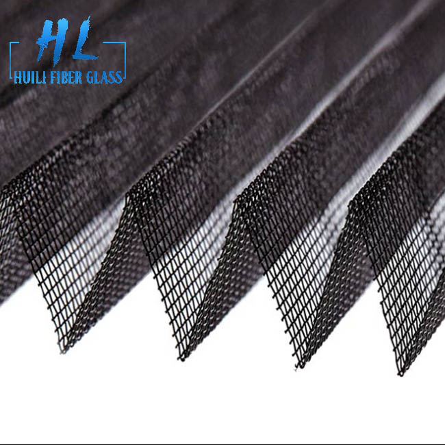 plisse insect screen pleated insect screen mesh in fiberglass polyester PET material