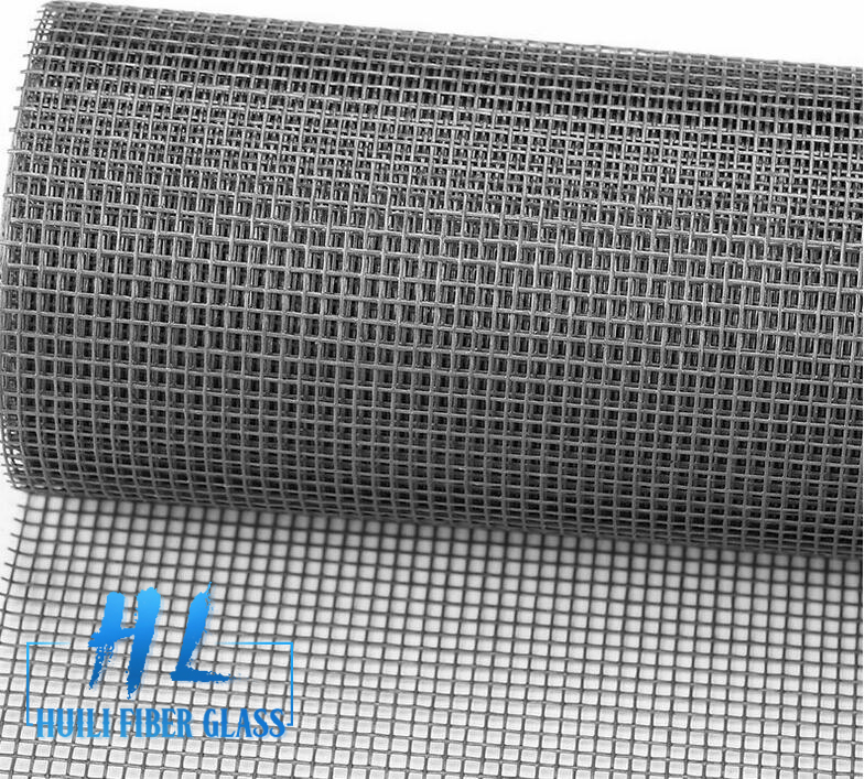 Top Quality Gray Color 120g fiberglass insect screen for window plain weave mosquito netting factory