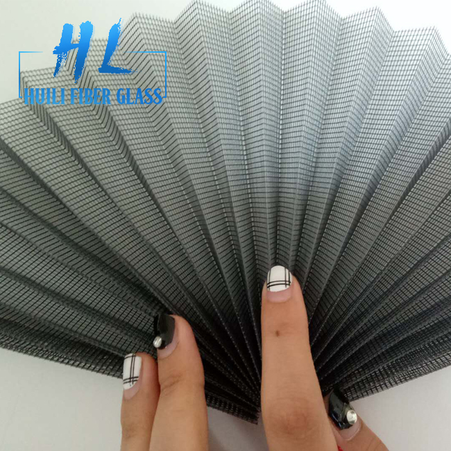 18mm Mosquito Waterproof Plisse Insect Screen Polyester Pleated Mesh