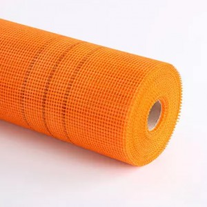 Orange 160g/m2 5x5mm Alkali Resistant Fiberglass Mesh