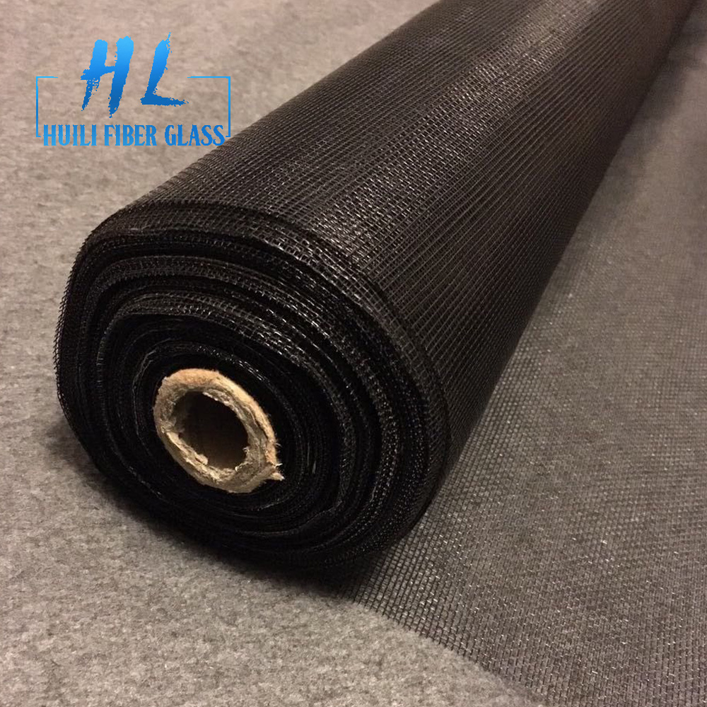 Factory Cheap Hot Fiiberglass Roving - black color pvc coated fiberglass mosquito net screen – Huili fiberglass