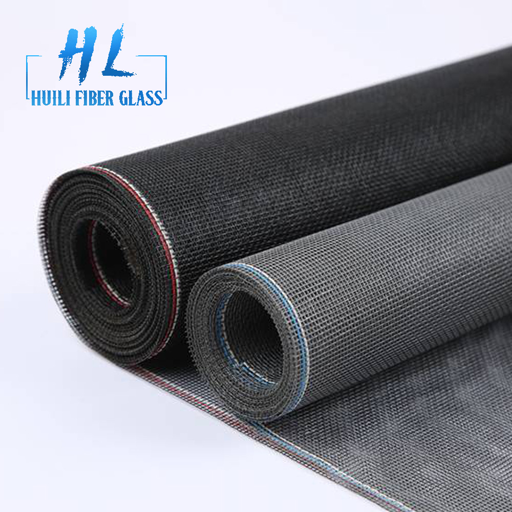 Hot sale Factory Fiberglass Cloth For Waterproofing - black flyscreen pvc coated fiberglass mosquito net for window and door – Huili fiberglass