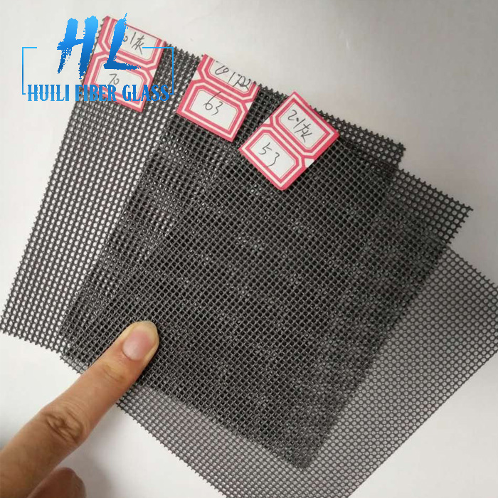 Black PVC coated stainless steel 304 security window screen