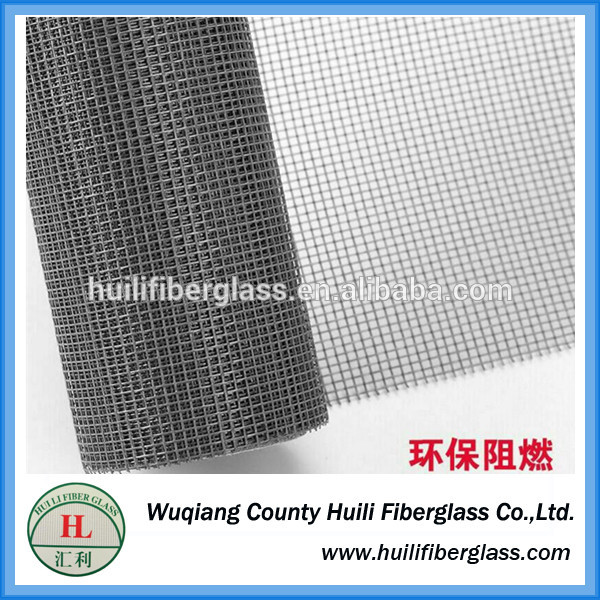 CHINA fireproof Glass fiber material black grey green color fiberglass window screen