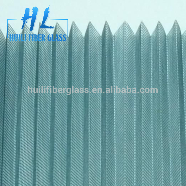 Hot Selling for High Quality Fiberglass Mesh For Sale - Huili Brand 18*16 20*20 pleated window screen/insect screen – Huili fiberglass