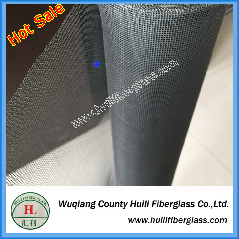 unsichtbares leichtes 110 g / m² flexibles schwarzes Moskitonetz aus 18 * 16 Glasfaser
