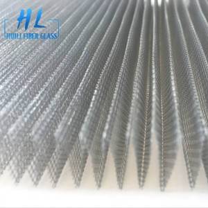 Waterproof Plisse Insect Screen polyester Pleated Mesh