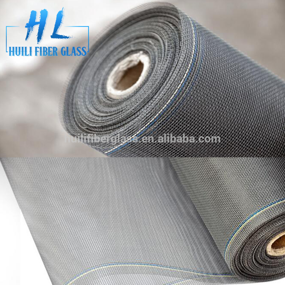 PVC coat plain weave fiberglass window screen from hebei huili factory with different weight