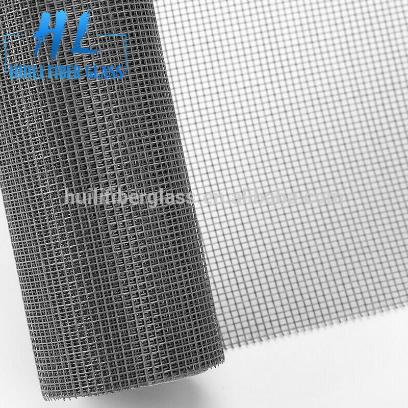 Special Design for Wall Construction Fiber Mesh - silver grey 18×16 fiberglass insect screen / fiberglass mosquito net screen/ fiberglass window screen – Huili fiberglass