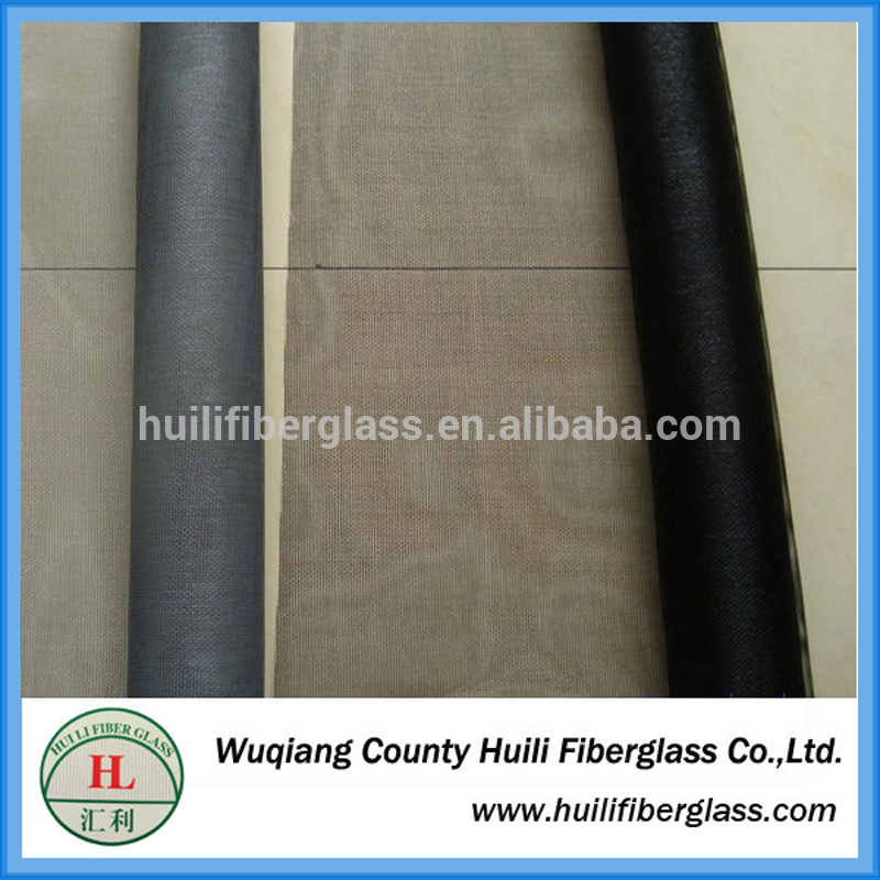 Pabrika sa Wuqing huili nga PVC nga adunay sapaw nga Fiberglass Plain Weaving Insect Screen