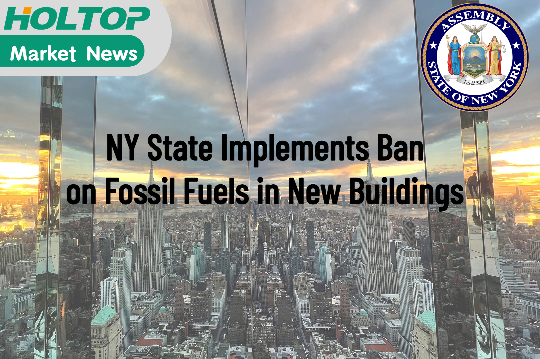 Estado de NY implementa proibição de combustíveis fósseis em novos edifícios