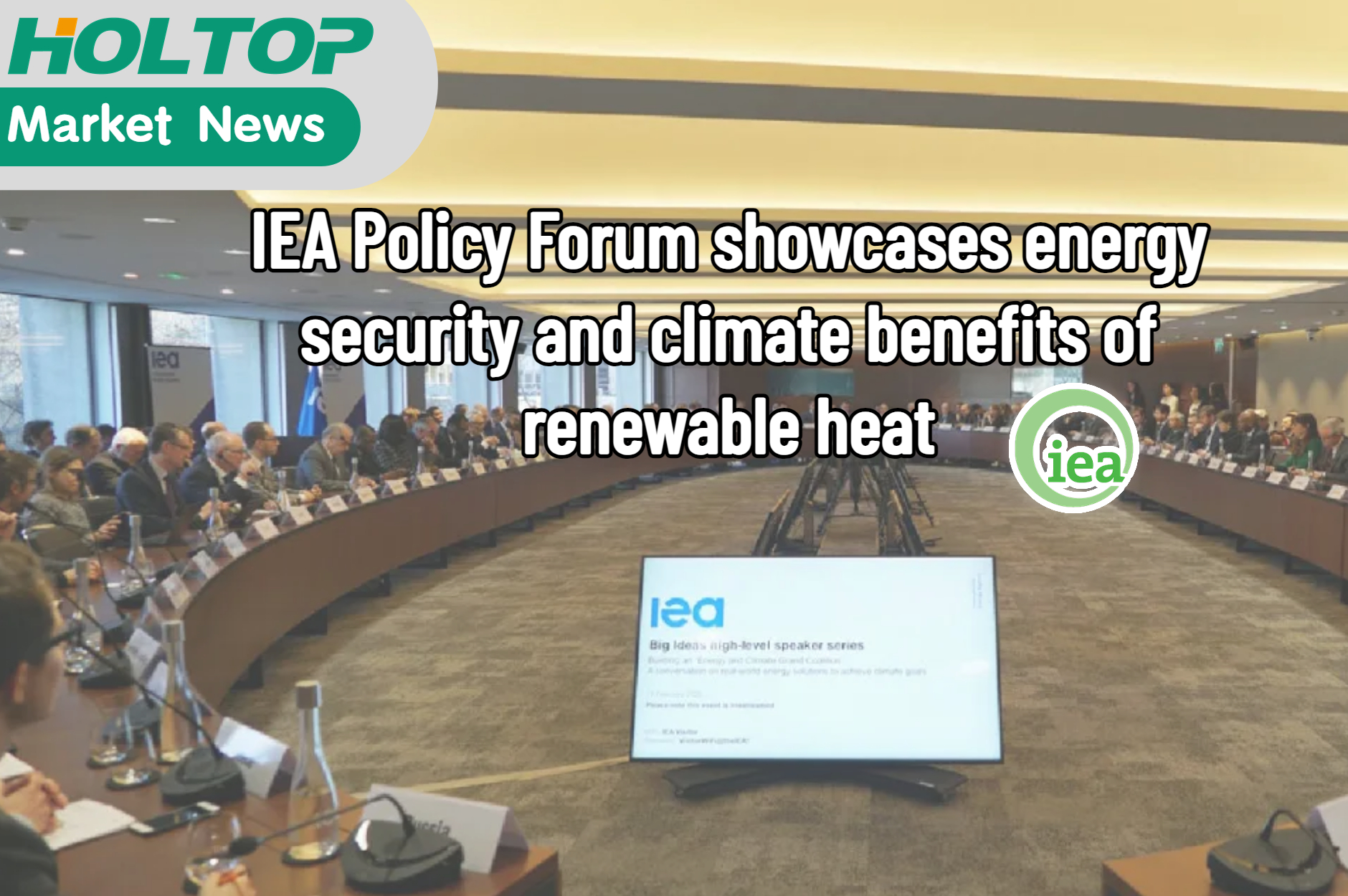 Das IEA Policy Forum stellt Energiesicherheit und Klimavorteile erneuerbarer Wärme vor