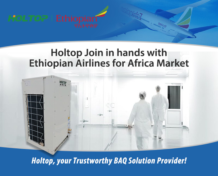 Holtop DX centrale airconditioning voor Ethiopian Airlines