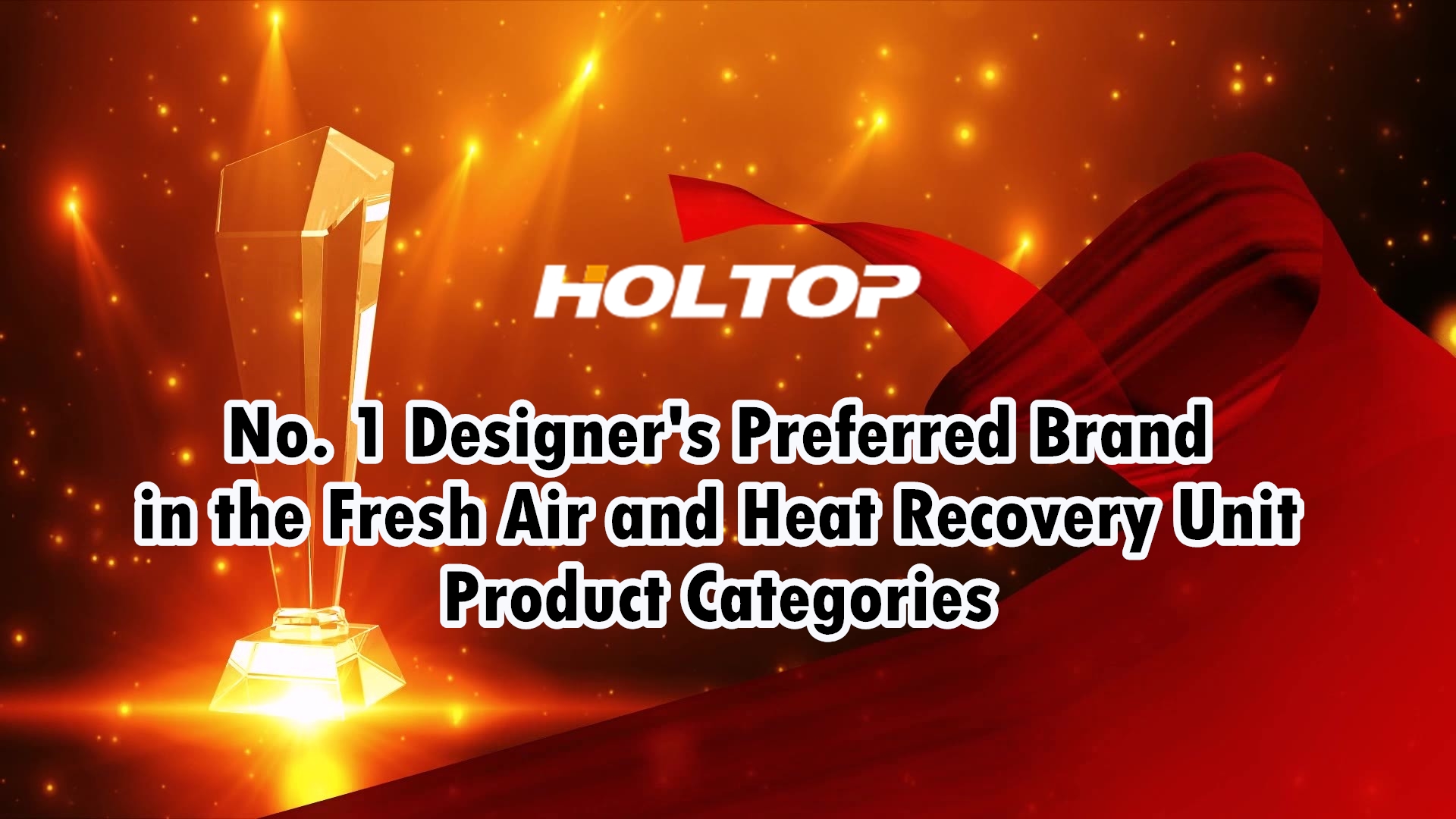 HOLTOP เป็นแบรนด์ที่ต้องการของนักออกแบบอันดับ 1 ในหมวดผลิตภัณฑ์ Fresh Air และ Heat Recovery Unit ในตลาดจีน