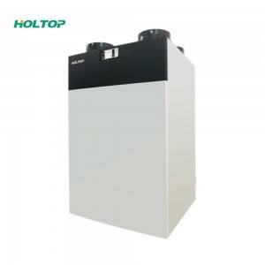 Ventilador de recuperación de calor vertical de puerto superior de alta eficiencia HRV compacto