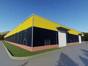 HOMAGIC 2022 Economical 1000 square meter warehouse building designs steel construction prefab warehouse material costs