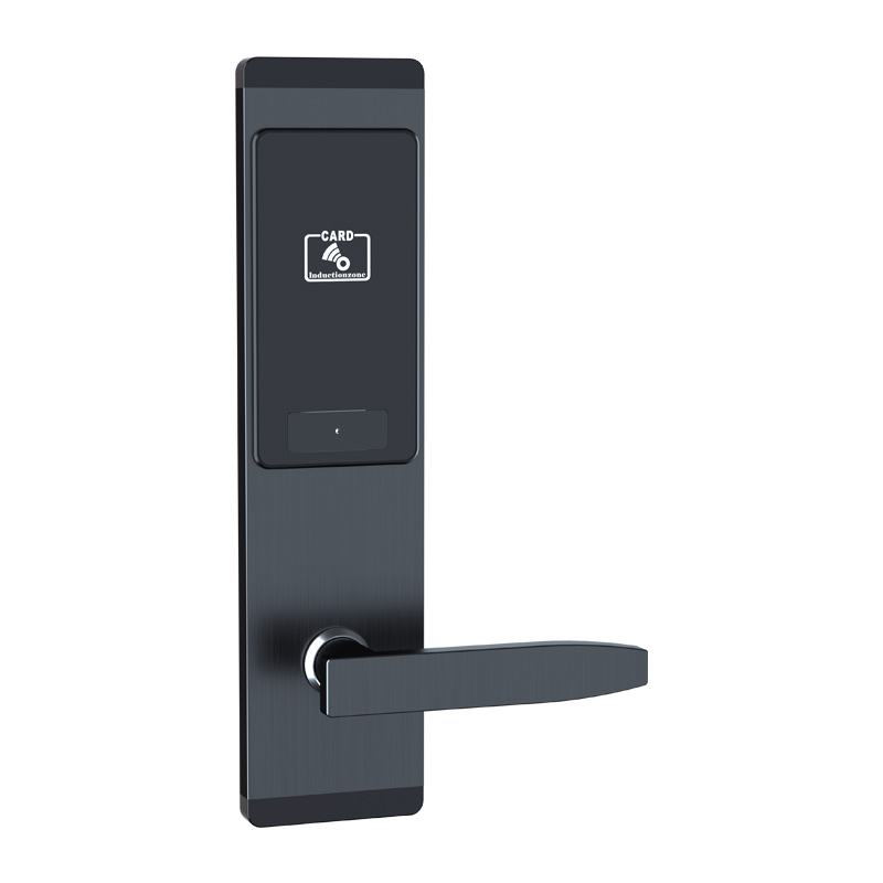 Beste sekuriteit elektroniese RFID-kaart hotelslot met bestuursagteware handelsmerk deurslot sleutellose toegangslotte slim slot vir woonstel Voorgestelde beeld