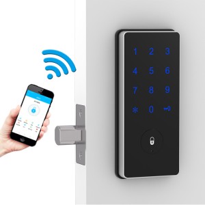 Keamanan Elektronik APLIKASI Kunci Pintu WIFI Smart Touch Screen Lock Kode Digital Keypad Deadbolt untuk Rumah Hotel Apartemen Deadlatches Kunci