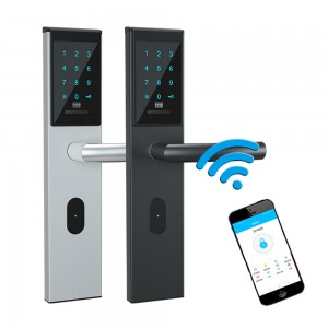 Հեռակառավարման հասանելիություն Դռների էլեկտրոնային կողպեք Smart Bluetooth Digital APP Wifi ստեղնաշարի կոդ Առանց բանալի Դռների կողպեք Գաղտնաբառ Առջևի դռան թվային ստեղնաշարի կողպեք մուտքի դռան կողպեք