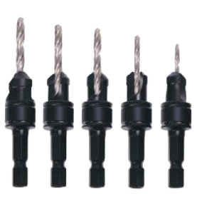 Countersink drill bits with double blister