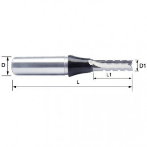 TCT CNC 3 Flutes Carbide Alloy Straight Blade