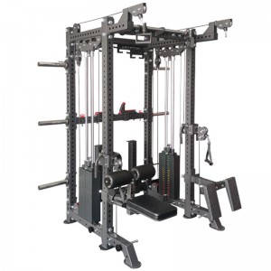 Hot New Products Gym Dumbbell Rack - Multi function station Cable Crossover Squat Rack power Training Gym Smith Machine power rack squat rack press – Chuangya