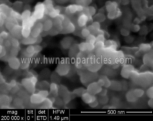SEM Platinový nanočásticový prášek