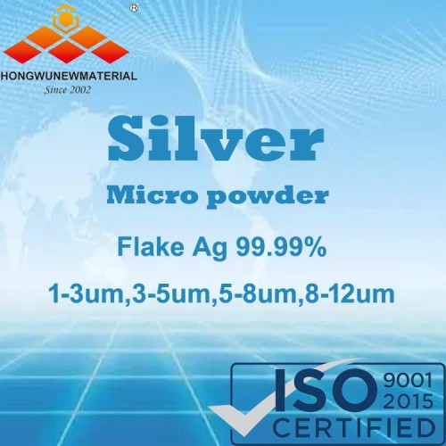 Super jemné vodivé Ag stříbrné prášky Flake 99,99%