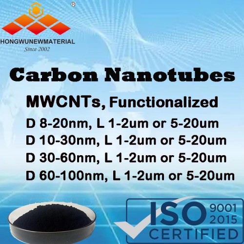 Nanotubes za Carbon zenye Ukuta Nyingi (MWCNT-OH,-COOH,-NH2,Doped N,Metal) Zilizofanya kazi.