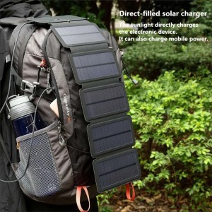 Fanaterana haingana Shina Camping Solar Blanket Aforitra 18V Portable 160W Folding Solar Panel