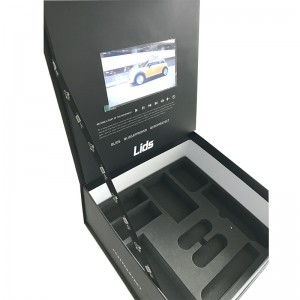Крышка крышки 7-дюймовая подарочная упаковка ЖК-видео брошюра плесень видео-бизнес подарочная коробка