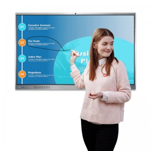 65 75 85 98-calowy panel z ekranem dotykowym Wi-Fi Edukacja Szkolenia tablica konferencyjna projekcja Głośnik telewizyjny Wyświetlacz reklamowy Interaktywna inteligentna tablica