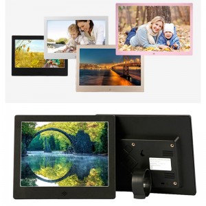 Ramă foto digitală din metal de 12 inchi pentru player foto și video Rezoluție 1280*800 Rama foto cu calendar electronic cu telecomandă