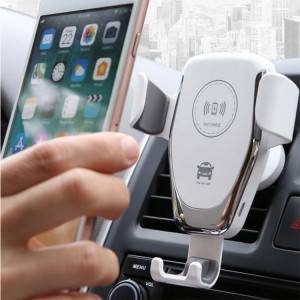 ສາກໄວ 10W Car Wireless Charger ສໍາລັບ iPhone 8 Plus XR XS Max X Qi Wireless Car phone holder for Samsung Galaxy S10 Plus S10