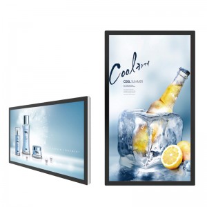 Publikasikan lift toko ritel pusat perbelanjaan Tampilan layar 15,6 - 65 Inch Wall Mounting LCD Digital Signage mesin iklan