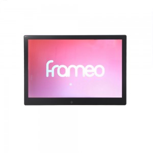 13-инчова рамка със сензорен екран Споделяне на снимки Видеоклипове Приложение Frameo Wifi Персонализирайте вашите цифрови рамки за снимки със собствен етикет