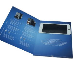 Nespresso 5 инча видео брошура с 2 GB памет папка за видео плейър за снимки