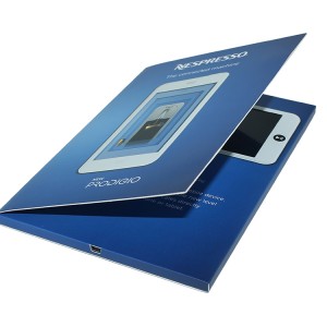 Nespresso 5-palčna video brošura z 2 GB pomnilnika za nalaganje prilagojenih videov