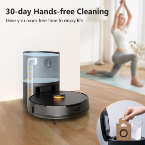 Home Electric Robotic Vacuum Cleaner Mop 2700Pa Suction Hard Floor Sweeping Self Cleaner Robots