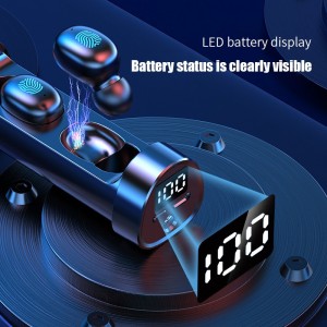 YENİ N21 TWS LED Displey bluetooth 5.2 Simsiz Qulaqlıq Hifi Stereo Qulaqlıq İdman Qulaqcıqları